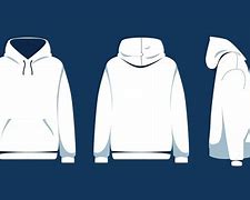 Image result for Blank White Hoodie Template Back