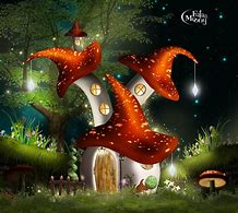 Image result for Mushroom Fairy House Art