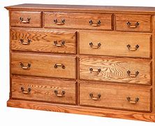 Image result for Mainstays Classic 6 Drawer Dresser, Black Oak Finish