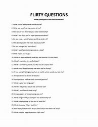 Image result for Flirty Questions List