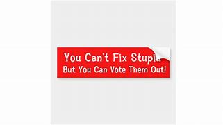 Image result for Can't Fix Stupid Bumper Stickers