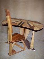 Image result for Curved Wood Desk