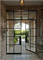 Image result for Black Steel French Doors