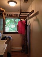 Image result for Laundry Room Ladder Clothes Hanger