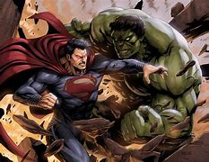 Image result for Red Hulk vs Superman