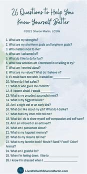 Image result for Questions About MySelf