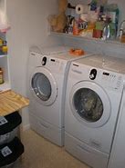 Image result for Stackable Washer Dryer Laundry Room Ideas