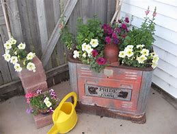 Image result for Garden Junk Decorating