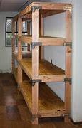 Image result for DIY Wooden Free Standing Shelves