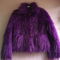 Image result for Purple Faux Fur Jacket