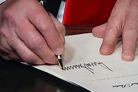 Image result for President Trump Signing Pen