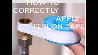 Image result for How to Wrap Teflon Tape