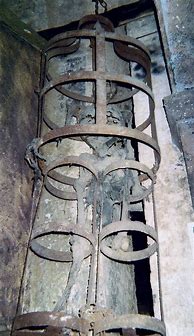 Image result for Man in Iron Gibbet Cage