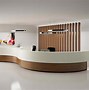 Image result for Curved Reception Desk with Construction