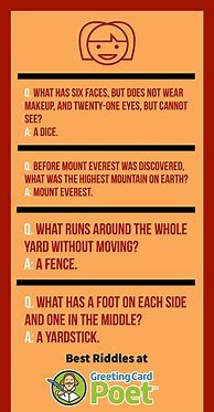 Image result for Simple Riddles for Adults