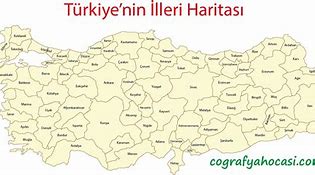 Image result for Turkiyenin Illerin Haritasi Bos