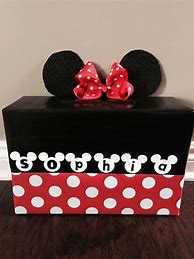 Image result for Minnie and Mickey Mouse Valentine Box