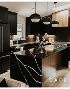 Image result for Matte Black Appliances Kitchen