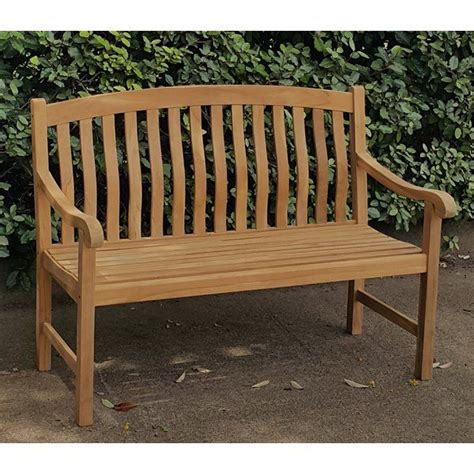 Crestwood Seymour Teak Garden Bench & Reviews   Wayfair   Teak bench  