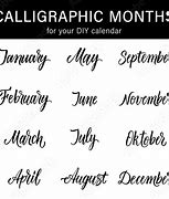 Image result for Calligraphy for Beginner Months