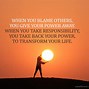 Image result for Motivational Quote About Self Responsibility