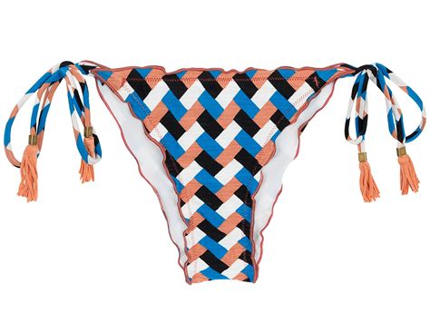 Geometric Print Side tie Bikini Bottom   Bottom Geometric Frufru   Rio  