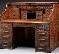 Image result for Antique Oak Office Desk