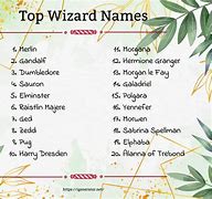 Image result for Prodigy Names for Your Wizard