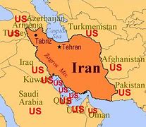 Image result for Iran and America Map