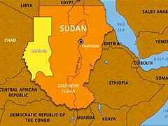 Image result for World Map Showing Sudan and Ethiopia