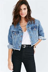 Image result for How to Style a Crop Denim Jacket