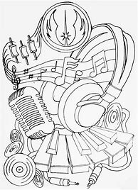 Image result for Music Tattoo Stencil