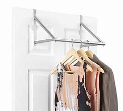 Image result for Metal Over the Door Clothes Hanger