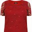 Image result for Plus Size Red Lace