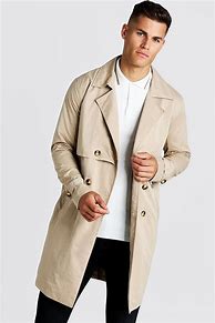 Image result for Beige Trench Coat Men Outfit