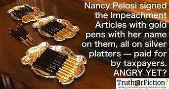 Image result for Gold Pelosi Pen Come From
