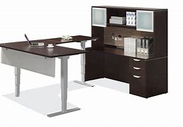 Image result for Adjustable Standing Corner Desk