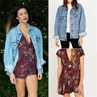 Image result for How to Style Oversized Denim Jacket