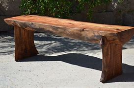 Image result for Rustic Outdoor Log Benches