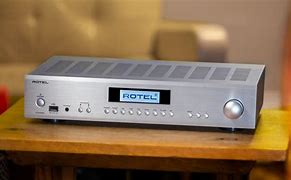 Image result for Rotel A12 Stereo Integrated Amplifier With Built-In DAC And Bluetooth - Black