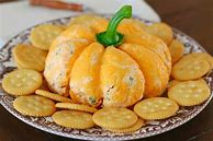 Image result for Cheese Balls for Thanksgiving Pumpkin