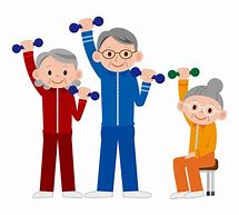 Image result for Senior Citizens Exercising Cartoon