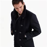 Image result for Men's Red Pea Coat