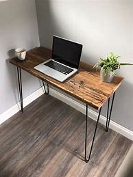 Image result for Rustic Wood Desk Natural