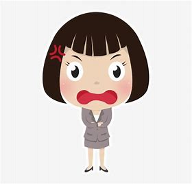 Image result for Angry Cartoon Face Girl