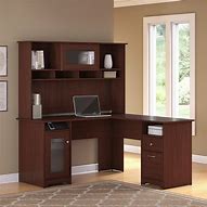 Image result for Bush Furniture Cabot L-shaped Desk with Hutch