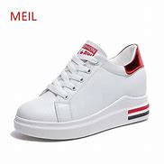 Image result for White Platform Wedge Sneakers