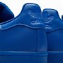 Image result for Adidas Superstar Blue Suede Shoes On Laces