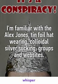 Image result for Alex Jones Tin Foil Hat