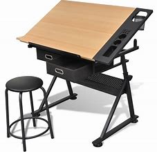 Image result for Height Adjustable Drafting Table